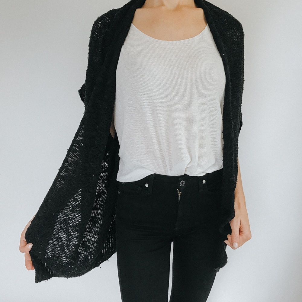 Black Open Knit